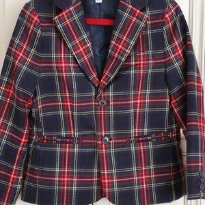 Boys tartan blazer